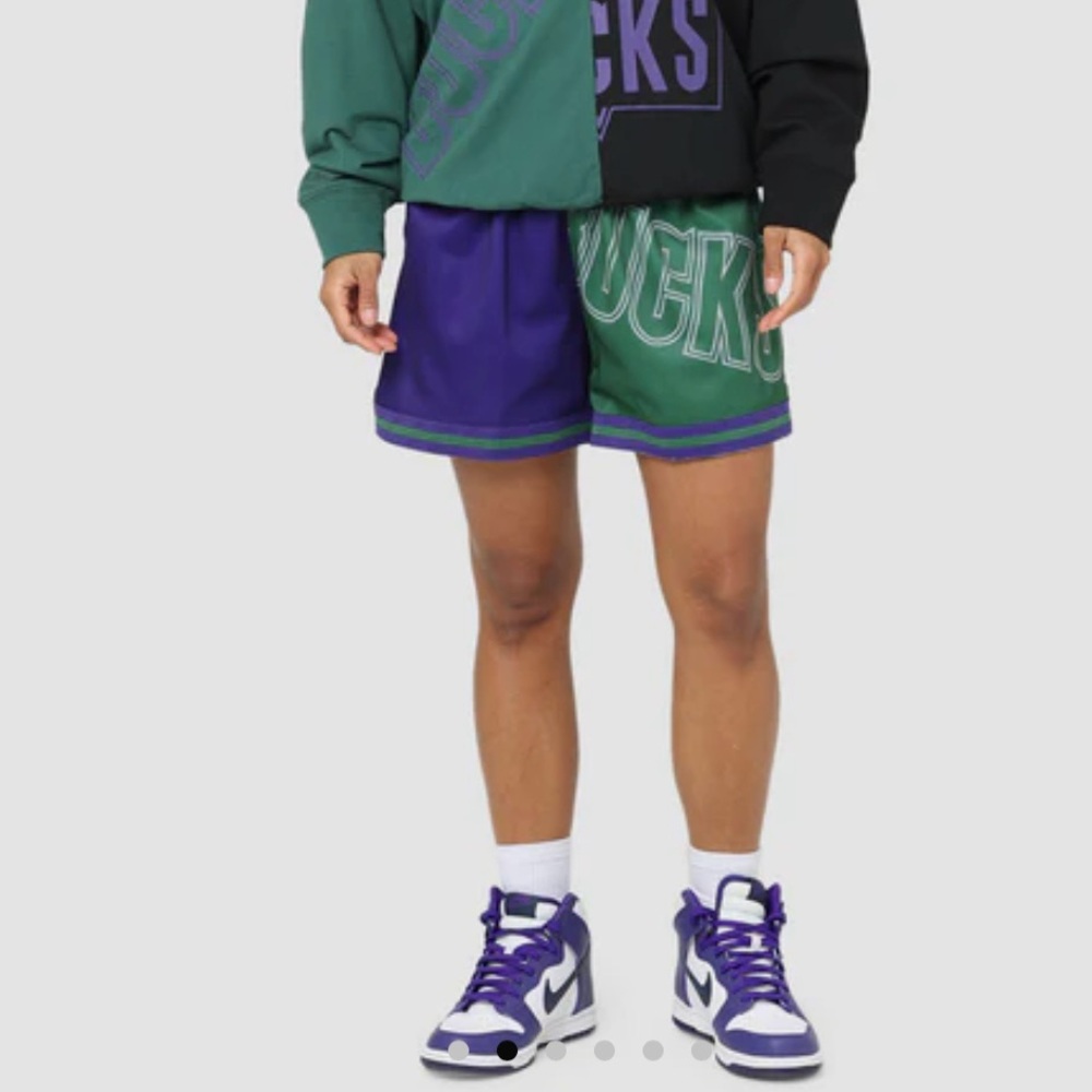 🆕 Mitchell & Ness Milwaukee Bucks Big Face 5.0 Shorts